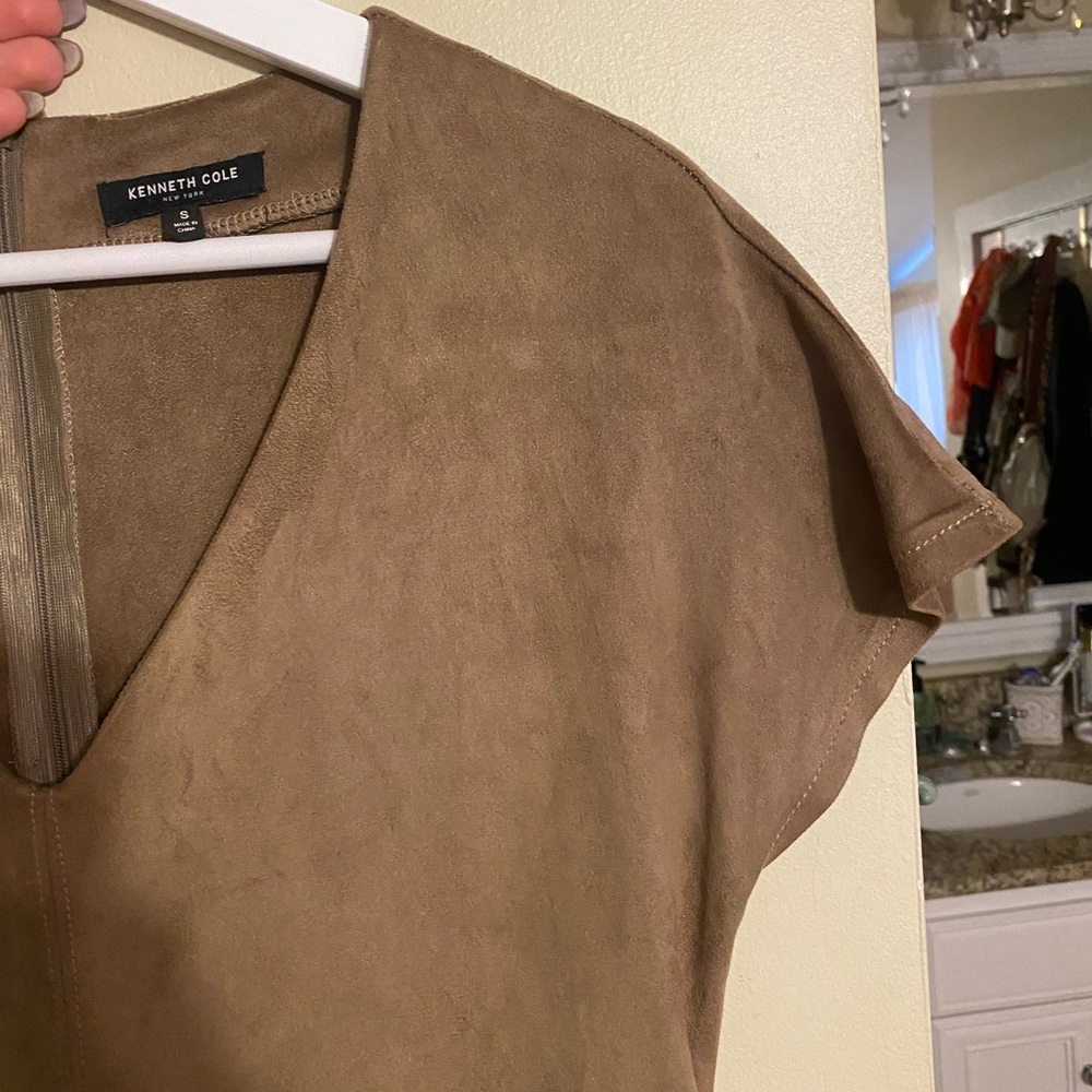 Kenneth Cole Suede Vintage Brown Soft Dress Rustic - Picture 5 of 9
